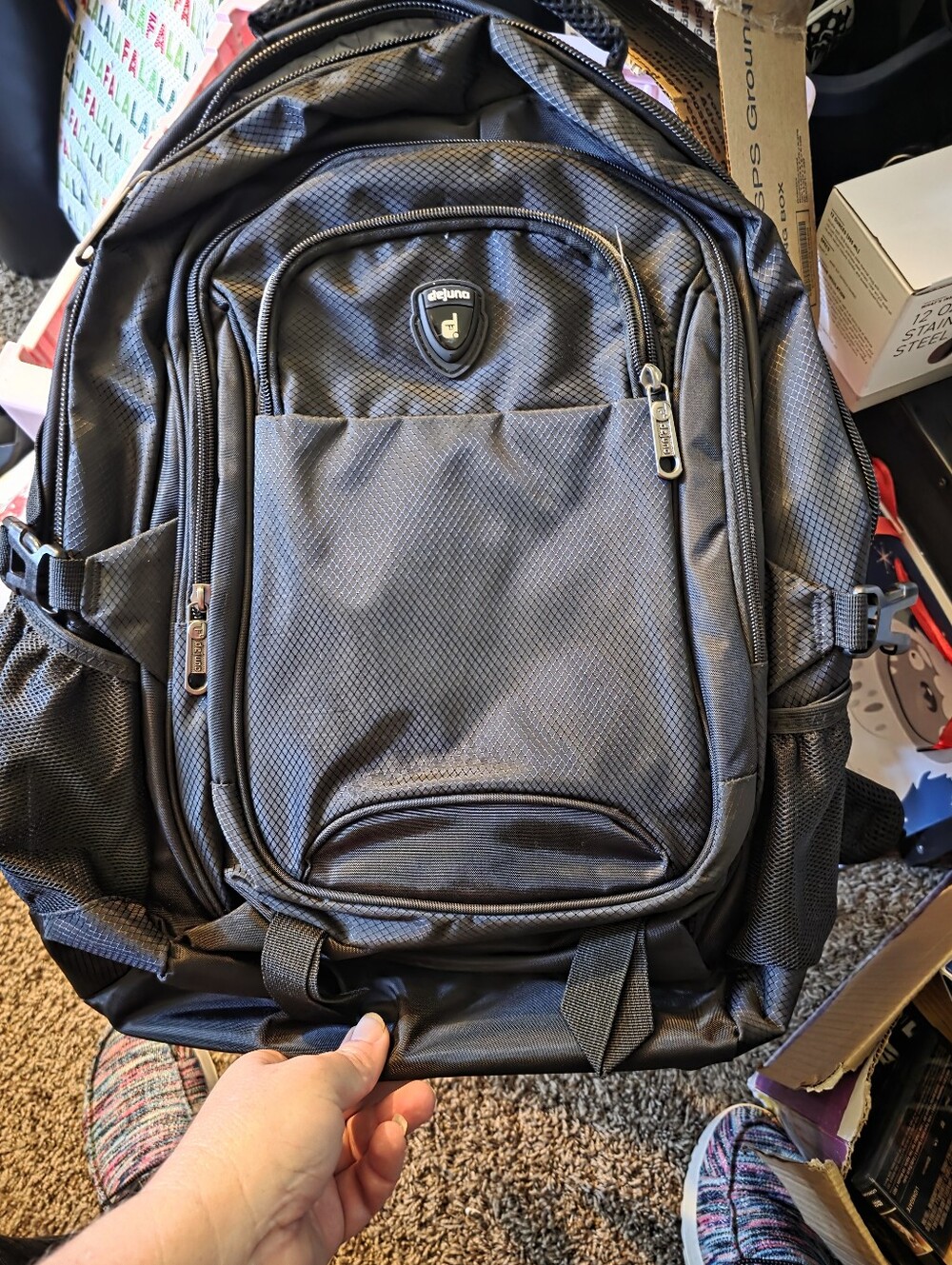 Black Men's Backpack – Durable Everyday Carry